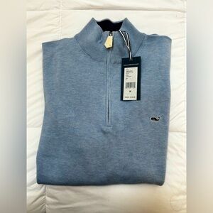 NWT Vineyard Vines Quarter Zip, Jake Blue, Medium